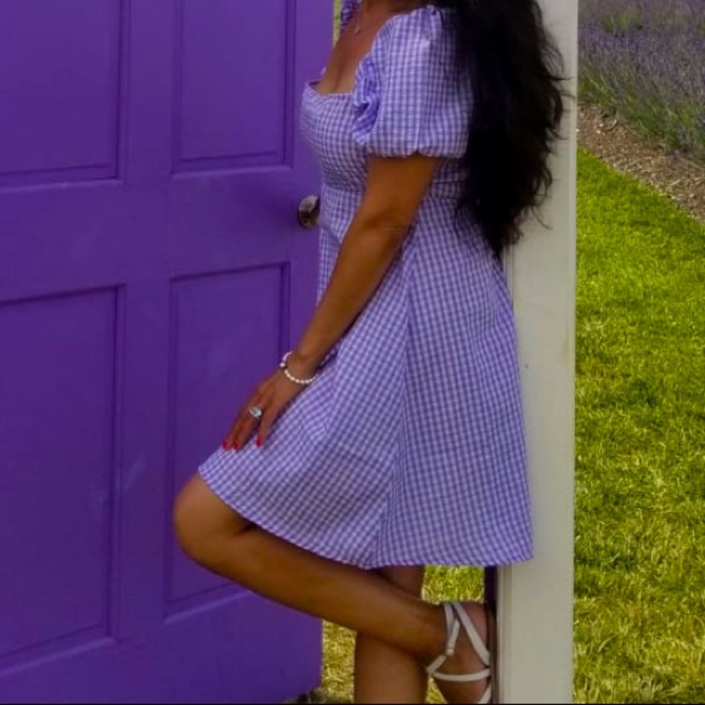 H&m purple dress medium size 💜
